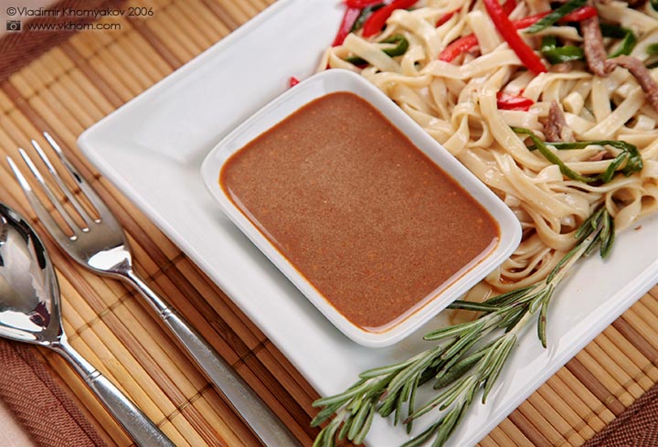 Lamb with a noodle