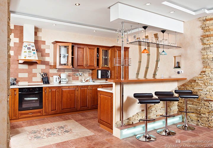 the kitchen in contemporary style