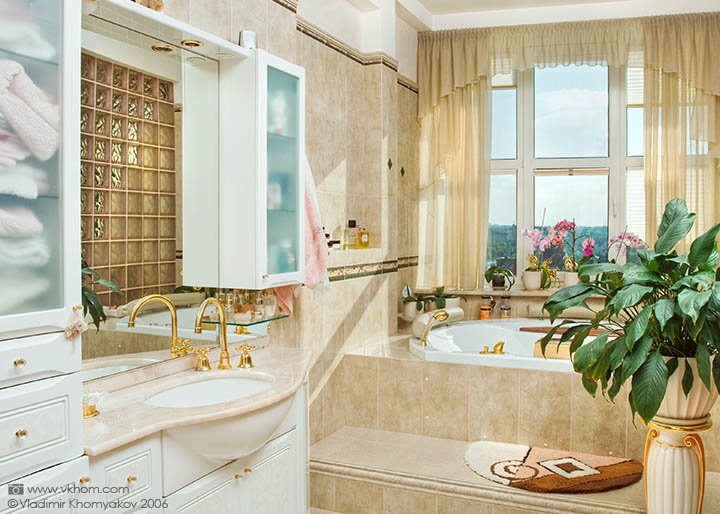 The romantic bathroom