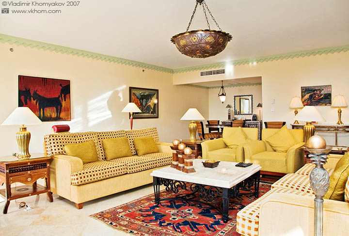 The living room in oriental style