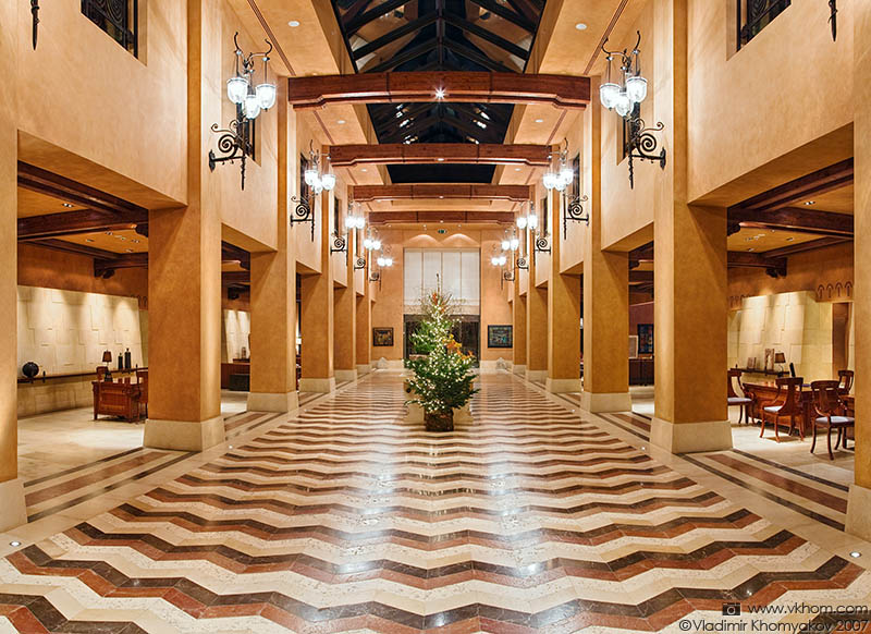 The hall of hotel in Jordan
