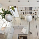 Snow-white living room in modern style (4)