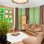 The living room in 